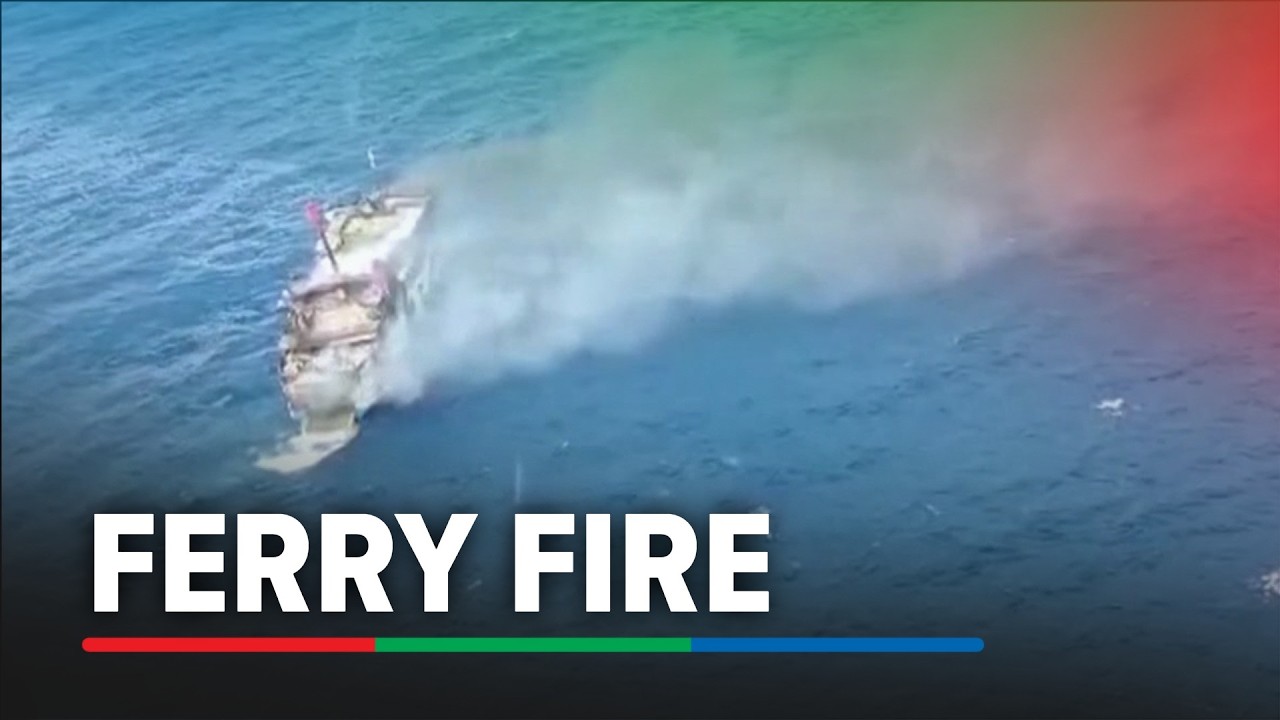 Indonesian ferry from Bali catches fire in waters off Lombok