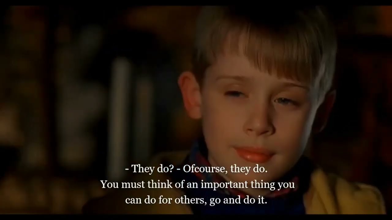 Home Alone 2 | Pigeon lady and Kevin Scene | with Subtitles&ldquo;Just follow the star in your own heart &rdquo;