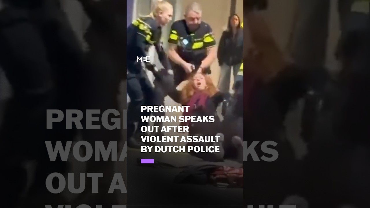 Pregnant woman speaks out after Dutch police assault