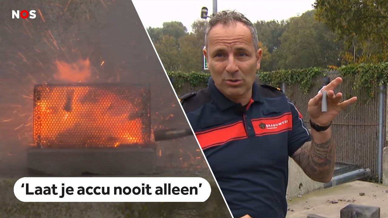 Dit moet je doen als een accu in brand vliegt