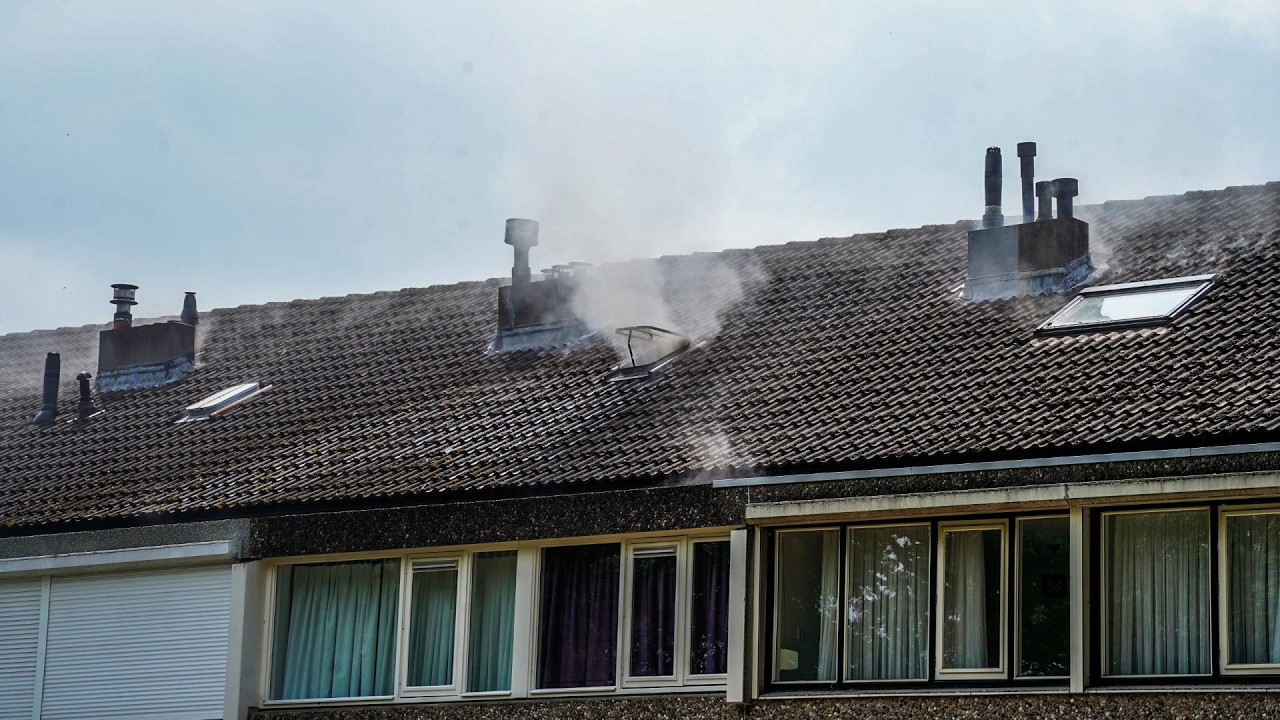 Wasdroger zorgt voor brand op zolder van woning