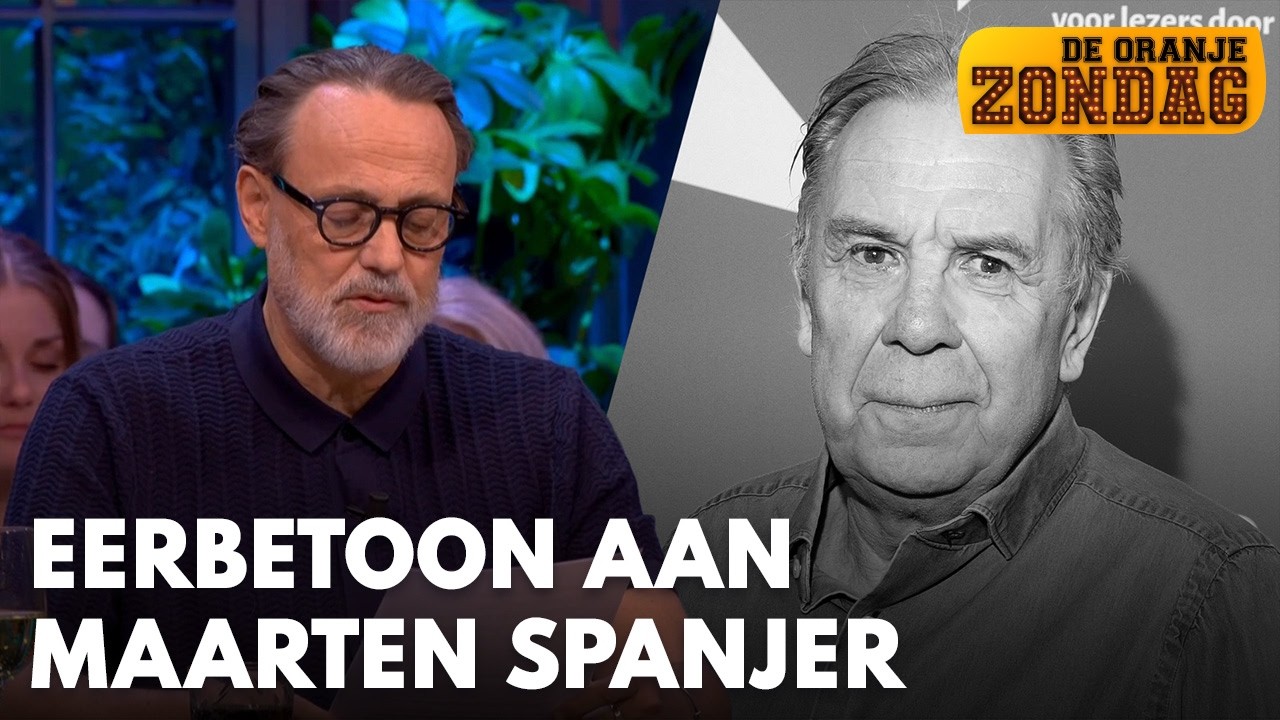 Hugo Borst brengt eerbetoon aan overleden Maarten Spanjer (73) met voordracht van column