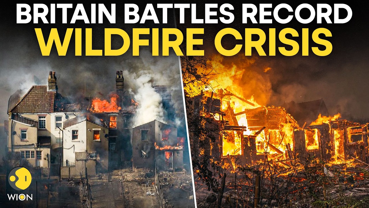 England And Wales Wildfires Break Records | Fire Chiefs Warn Of Prolonged Crisis Amid Extreme Heat