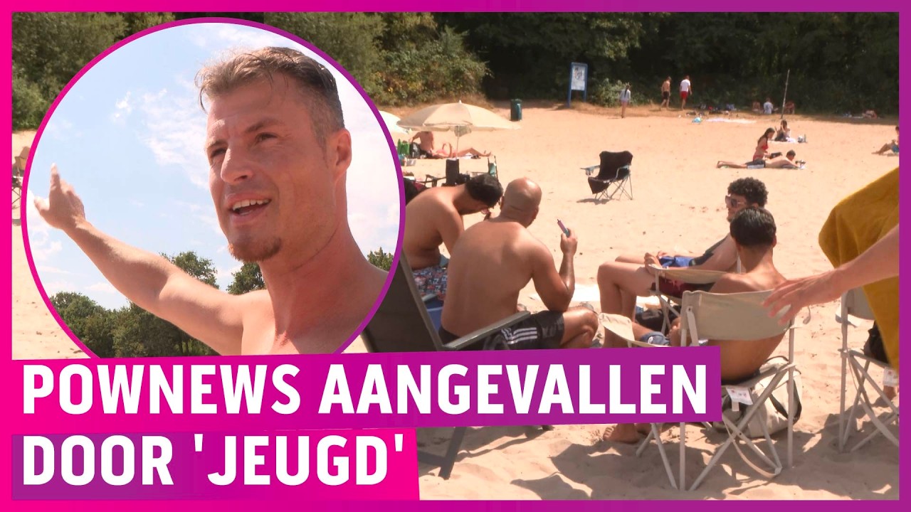 'Belgische' jongeren misdragen zich en trappen cameraman!