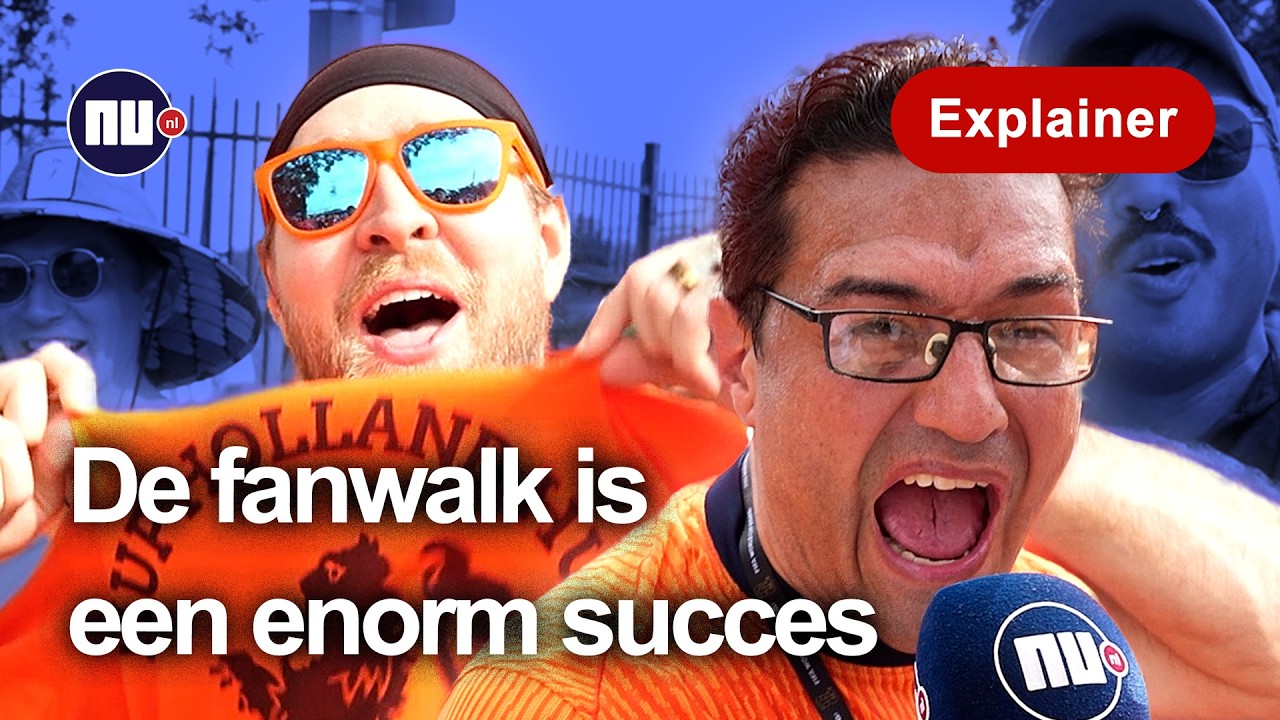 Amerikanen nemen fanwalk Oranje over: 'Snappen niks van Links Rechts'