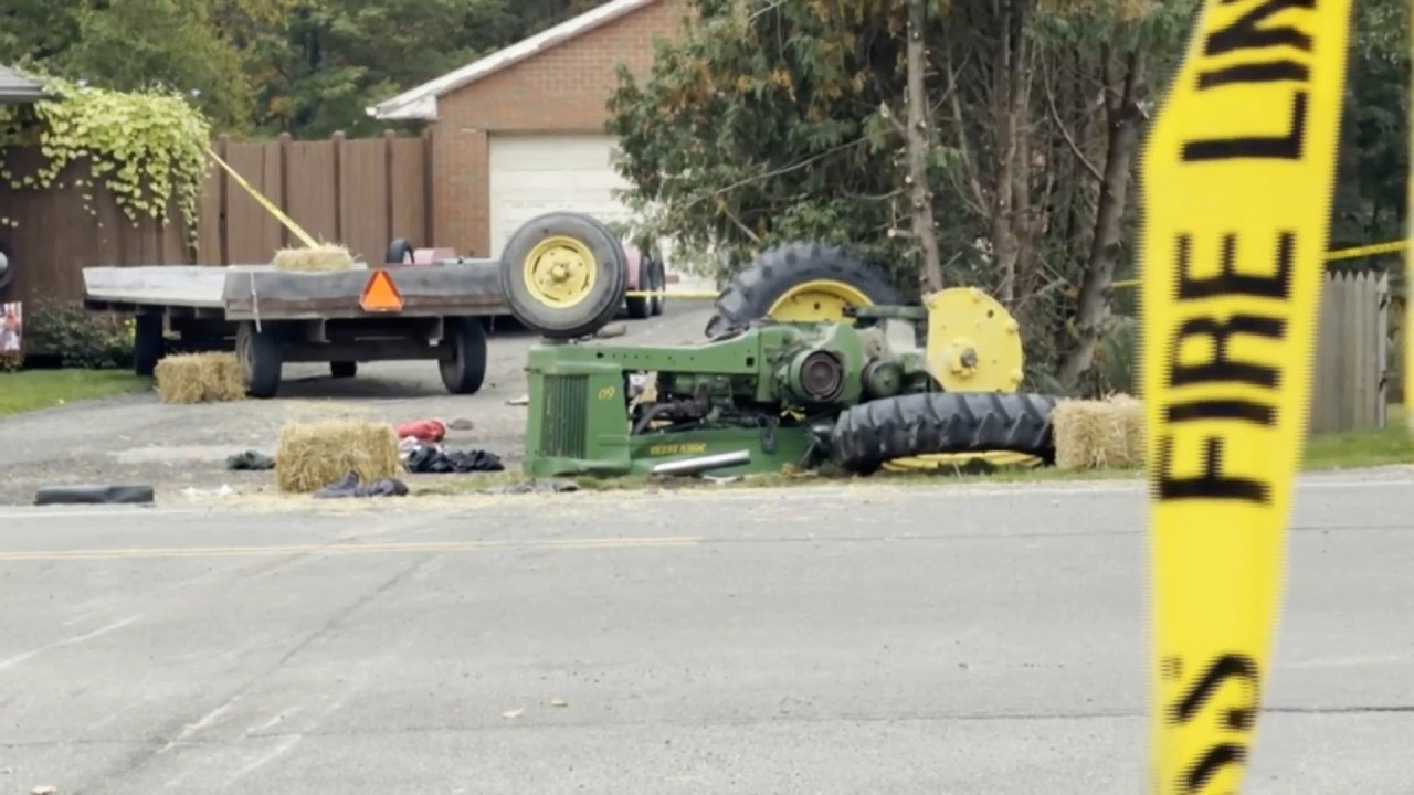 At least 15 injured after tractor pulling hayride rolls over in New York | WHIO TV