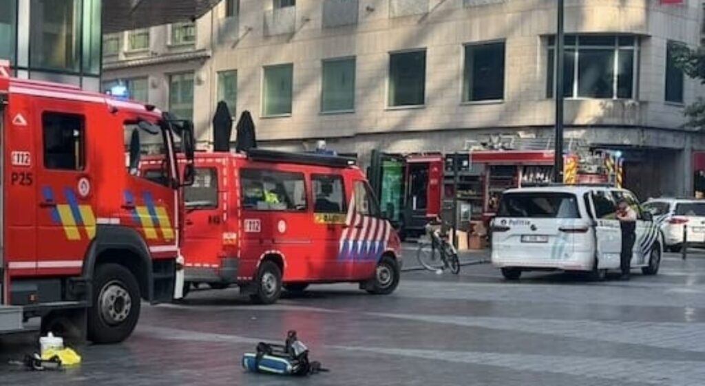 Hulpdiensten massaal aanwezig bij de rampplek in Brussel