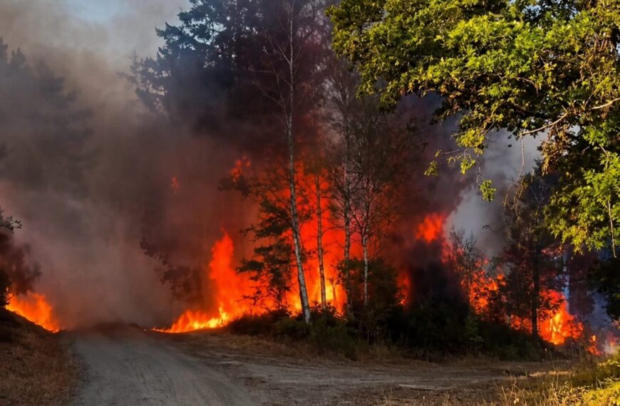 Natuurbrand rukt op: 1.800 inwoners halsoverkop ge&euml;vacueerd