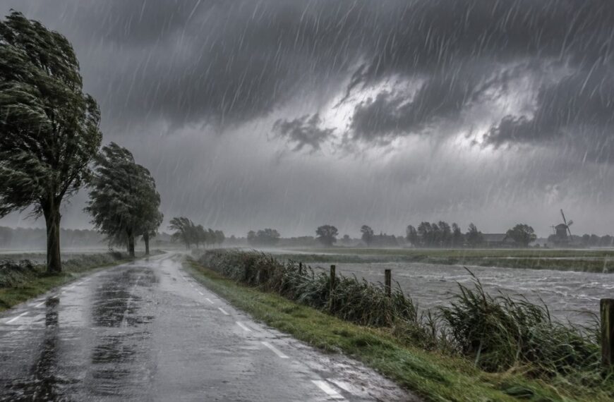 Kletsnatte dag met zware windstoten: deze provincies krijgen de volle lading