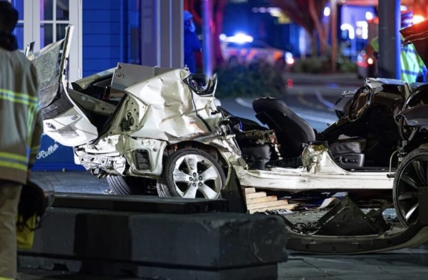 Bekende acteur in Tesla crasht tegen taxi: meerdere mensen naar ziekenhuis