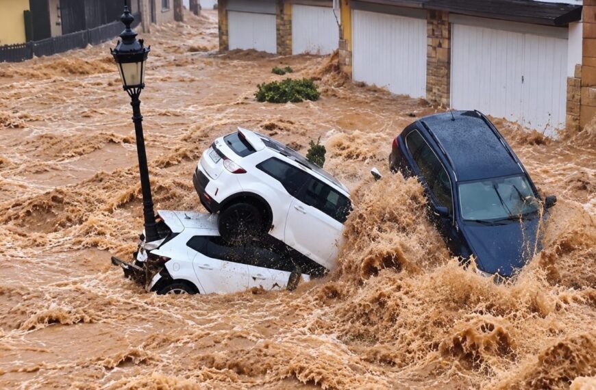 Groot alarm in Spanje door extreme regenval: dode en tientallen mensen in&hellip;